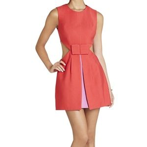 BCBG Red Kathryne Cutout Dress